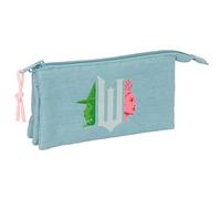 Safta WICKED - Portatodo Triple, Estuche Infantil, Estuche Niño, Ideal para Niños en Edad Escolar, Cómodo y Versátil, Calidad y Resistencia, 22x3x12 cm