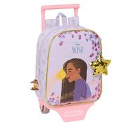 Safta WISH - Mochila Guardería con Carro, Ideal para Niños de Diferentes Edades, Cómoda y Versátil, Calidad y Resistencia, 22x10x27 cm, Color Lila