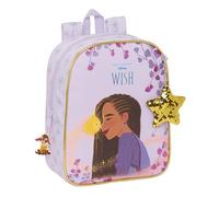 Safta WISH - Mochila Infantil, Mochila Niño, Mochila Escolar, Adaptable a Carro, Ideal para Guardería, Cómoda y Versátil, Calidad y Resistencia, 22x10x27 cm, Color Lila