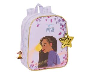 Safta WISH - Mochila Infantil, Mochila Niño, Mochila Escolar, Adaptable a Carro, Ideal para Guardería, Cómoda y Versátil, Calidad y Resistencia, 22x10x27 cm, Color Lila