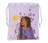 Safta WISH - Saquito Merienda Lunch Bag, Portatodo, Calidad y Máxima Resistencia, Porta Comida, Recreo, 20x25 cm, Color Lila