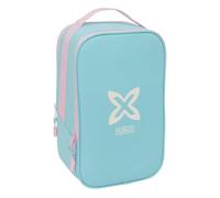 SAFTA | Zapatillero Doble Munich Sky, Organizador Deportivo con Cremallera, Orificios de Ventilación y Compartimento Trasero con Bolsillo Interior de Velcro, Asa de Mano, Medidas 21x16x36 cm