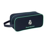 SAFTA | Zapatillero Escolar Real Madrid 2ª Equipación 25/26, Compartimento con Cremallera, Asa de Mano Lateral, Organizador para Zapatillas y Deporte, Infantil y Juvenil, Medidas 34x14x15 cm
