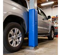 SAFWELAU Almohadilla Protectora Almohadilla de Postes de Baloncesto Acolchado Protector del Poste de Garaje Azul 4 5 6 pies de Altura, Cubierta de Columna de Tubo(H 6ft/1.8m,3"X3"(8X8CM))