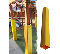 SAFWELAU Almohadilla Protectora Cojín para Poste de Baloncesto Envoltura del Polo del sótano Protector contra choques, Acolchado del Post del toldo del Dosel(Yellow,12"x12" (30x30cm))