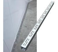 SAFWELAU Canaleta Agua Canaleta de desagüe Canal de Drenaje Delgado con Rejilla Extraíble - Acero Inoxidable 304 para Baños, Jardines y Uso Comercial/Residencial(100x5x3cm/39.4x2x1.2in)