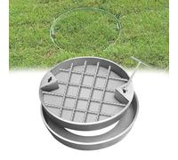 SAFWELAU Cubierta de Lavabo Tapa de alcantarilla Cubierta de Agujero incrustado Oculto, Tapa del Tanque séptico Invisible de Acero Inoxidable con Gancho Elevador(650mmx50mm)