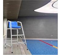 SAFWELAU Taburete Alto Escalera para Piscina Elevad 3.9 4.9 5.9 pies de Altura Silla de observación de Acero Inoxidable con Asiento cómodo, Cargas 300kg / 660lbs(120cm/47.2in/3.9ft Tall)