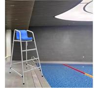 SAFWELAU Taburete Alto Escalera para Piscina Elevad 3.9 4.9 5.9 pies de Altura Silla de observación de Acero Inoxidable con Asiento cómodo, Cargas 300kg / 660lbs(150cm/59in/4.9ft Tall)