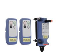 Saga-L4 Mini Mando a distancia inalámbrico para grúa puente grúa para 2 canales botones Industrial Radio Transmisor y receptor (2 Transmisores + 1 Receptor, 12-24 V CA/CC)