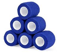 Sagafly Venda Cohesiva 5cm x 4.5 m Banda Venda Cinta Bendaje Adhesiva Vendaje Autoadhesivo Deportiva Tape Cohesivo Para Muñeca Dedos (Azul)