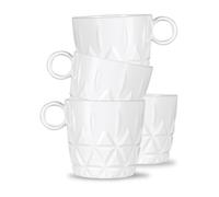Sagaform 4 Tazas de café Picknick blanco