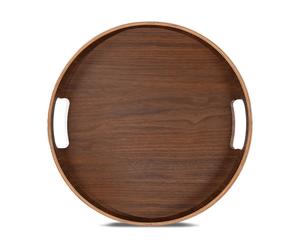 Sagaform Bandeja redonda Hanna Ø35 cm Marrón oscuro
