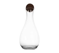 Sagaform Decantador de vino con bola de corcho Nature 2 l transparente-marrón oscuro