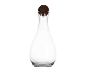 Sagaform Decantador de vino con bola de corcho Nature 2 l transparente-marrón oscuro