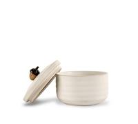 Sagaform Ellen 5018423 - Bote con tapa de bellota en color blanco, de loza, diámetro: 13,5 cm, altura: 7,5 cm