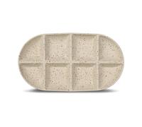 Sagaform Fuente para servir Ditte grande 20x36 cm Beige-burdeos