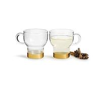 Sagaform Holiday Widdop Bingham - Vino Caliente Tazas pequeño, Cristal, Multicolor, 6.9 x 6.9 x 7.2 cm, 2 Unidades de Medida