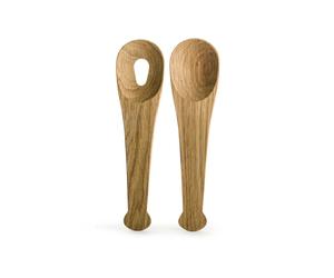 Sagaform Juego de cubiertos para ensalada Nature roble