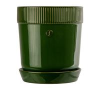 sagaform Elise - Jarrón con Plato - Medium - Green