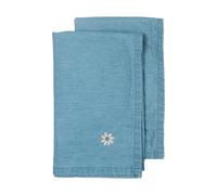 Sagaform Servilletas de tela Eden denim 45x45 cm 2-pack Azul