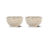 Sagaform Set de 2 boles Ditte Beige-burdeos