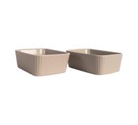 Sagaform Set de 2 moldes de horno mini Flora Beige