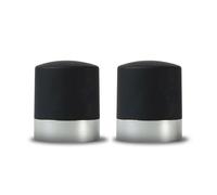 Sagaform Set de 2 tapones para vino y champagne Axel negro-plata