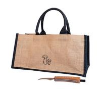 Sagaform Set de cuchillo para setas y bolsa Karl-Johan Beige-negro