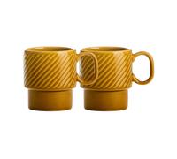 Sagaform Tazas de café Coffee & More. 2-pack Amarillo