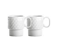 Sagaform Tazas de café Coffee & More. 2-pack Blanco
