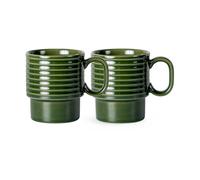 Sagaform Tazas de café Coffee & More. 2-pack Verde