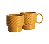 Sagaform Tazas de té Coffee & More. 2-pack Amarillo