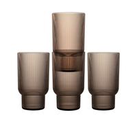 Sagaform Vasos para bebida Billi 43 cl. pack de 4 Marrón
