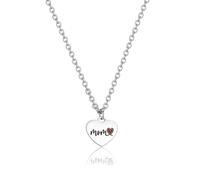 S'Agapõ Collar de mujer de acero con símbolo de corazón | Colección Be My Family - SBY004, 480mm, Acero inoxidable