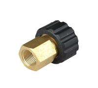 SagaSave 1 adaptador de lavadora a presión de 1/4 pulgadas hembra a M22 hembra, enchufe rápido, rosca interna de latón, piezas de conexión de manguera de liberación rápida, núcleo de enchufe de 15 mm