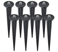 SagaSave 8 estacas de repuesto de metal para luces solares LED para exteriores
