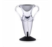 SagaSave Aireador de enigma de capacidad de 100 ml para decantadores de vino, asas dobles y aireador de vino de base duradera para amantes del vino