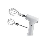 SagaSave Batidor eléctrico, mezclador eléctrico portátil de mano, batidor de huevos de mano recargable por USB para batir, mezclar, pudín (blanco)