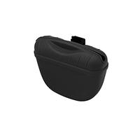 SagaSave Bolsa de silicona para entrenamiento de perro, cierre magnético, cierre magnético, portátil, bolsa de golosinas para entrenamiento de perros, 1 unidad, color negro
