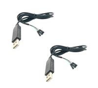 SagaSave Cable adaptador USB a TTL Serial 5V 3.3V TX RX VCC GND Pinout con 4 pines 0.12 pulgadas de paso hembra FTDI chip para Windows 10 8 7 XP Vista Android Mac OS