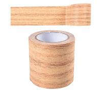 SagaSave Cinta adhesiva de reparación, 57 mm de ancho, 4,57 m cinta adhesiva de imitación de veta de madera, borde de papel tapiz con veta de madera para reparación de rayones en muebles (A)