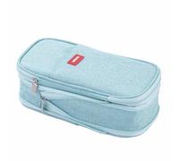 SagaSave Estuche de gran capacidad, organizador de artículos de papelería con compartimento, suministros de oficina escolar para estudiantes universitarios adolescentes, verde menta, Estuche de gran