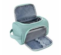 SagaSave Estuche de tela Oxford, estuche multifuncional para lápices, organizador de gran capacidad para escuela, oficina, viajes (verde esmeralda)