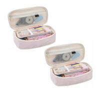 SagaSave Estuche para lápices de papelería, bolsa para bolígrafos de gran capacidad, bolsa de papelería escolar para organización de marcadores, estudiantes, oficina, universidad, escuela secundaria