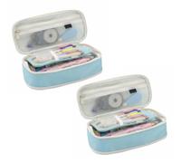 SagaSave Estuche para lápices de papelería, bolsa para bolígrafos de gran capacidad, bolsa de papelería escolar para organización de marcadores, estudiantes, oficina, universidad, escuela secundaria