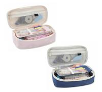 SagaSave Estuche para lápices de papelería, bolsa para bolígrafos de gran capacidad, bolsa de papelería escolar para organización de marcadores, estudiantes, oficina, universidad, escuela secundaria