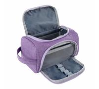 SagaSave Estuche para lápices de tela Oxford, estuche multifuncional para lápices, organizador de gran capacidad para escuela, oficina, viajes (morado)