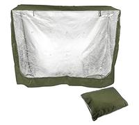 SagaSave Funda Universal Doble para conejera, Resistente a la Humedad, para conejera a Prueba de Polvo, para Goma, Gatos, hámster, Gatito, Accesorios Color Verde Militar 122 x 50 x 105 cm