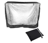 SagaSave Funda Universal Doble para conejera, Resistente a la Humedad, para conejera a Prueba de Polvo, para Goma, Gatos, hámster, Gatito, Accesorios para casa de Mascotas, Negro, 122 x 50 x 105 cm